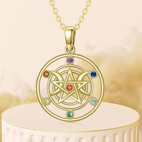 Pentagram Chakra Amulet